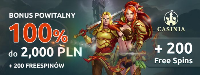 Bonus Casinia !00% of deposit