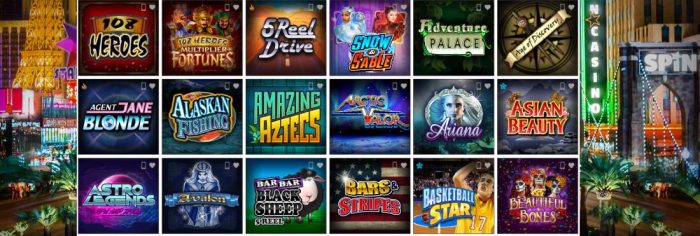 Spin Casino slot games