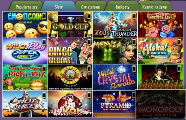 Games at Slots Magic Casino