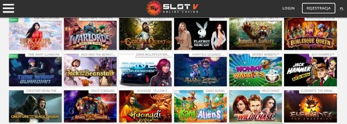 SlotV casino games