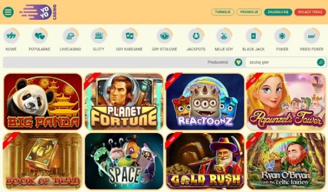 YoyoCasino casino games