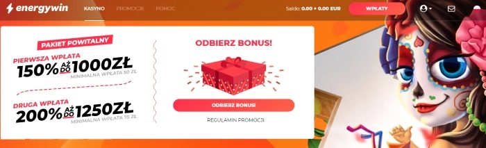 energywin casino welcome bonus