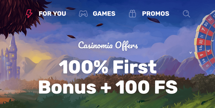 Casinomia bonus