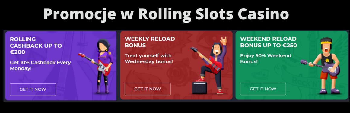 Special offers at Rolling Slots Casino