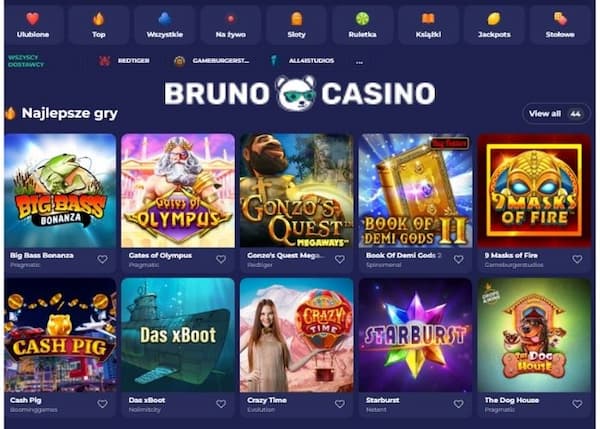 bruno casino games & software