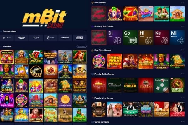 mbit casino games & software