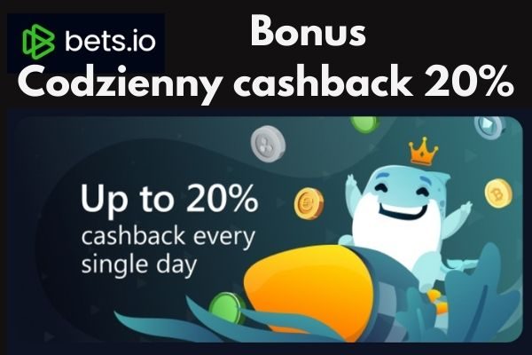 Bets.io daily Bonus cashback 20%