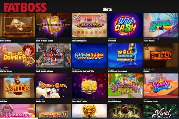 FatBoss Casino games and slots