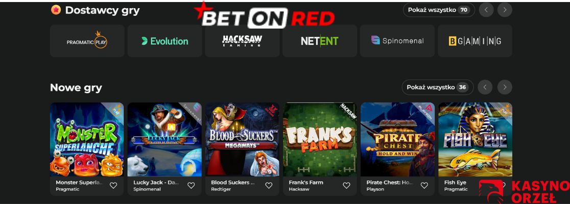 betonred casino games